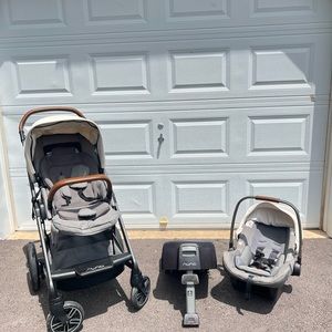 Nuna Pipa Mixxx Stroller with Car seat and car seat adaptor